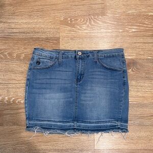KanCan Denim Stretch Mini Skirt Size Juniors 11 or Women’s 29 Like New